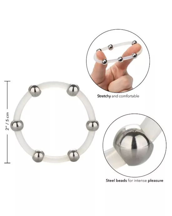 Steel Beaded Silicone C-Ring