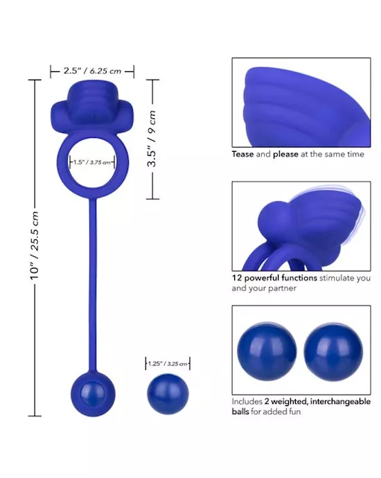 Silicone Rechargeable Dual Rockin' Rim Enhancer