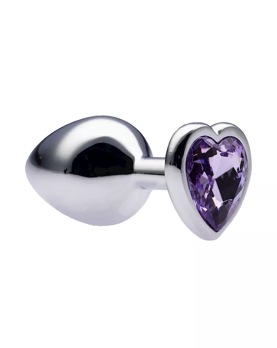 Kink-MetalLoveHeartGemButtPlug34mmx83mmweight90g
