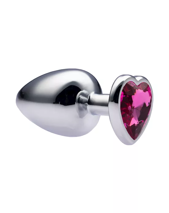 Kink-MetalLoveHeartGemButtPlug41mmx94mmweight162g
