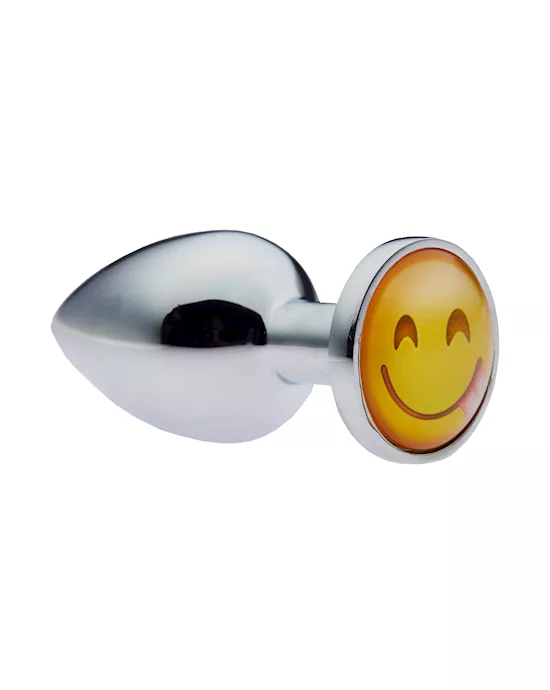 KinKi Tongue's Out Emoji Anal Plug - 2.7 Inch
