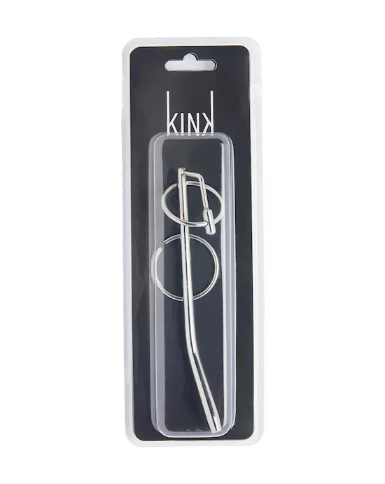 Kink Range Stainless Steel Ring and Penis Plug - 7.5 Inch
