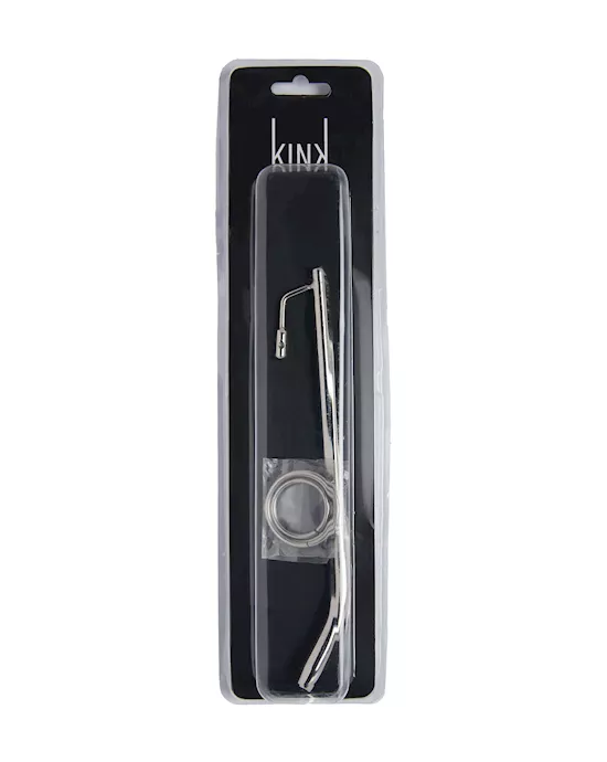 Kink Range Stainless Steel Ring and Penis Plug - 8.2 Inch