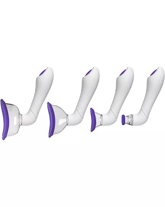 Bloom-Intimate Body Pump Vibrator - 4-IN-1 Interchangeable Set