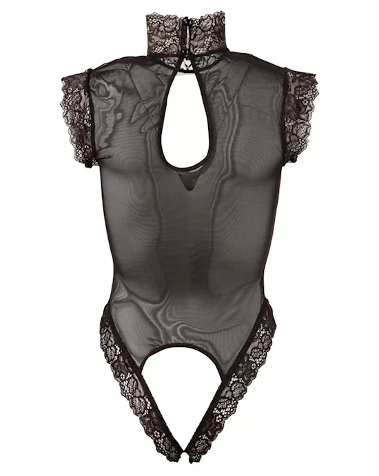 All-in crotchless bodysuit