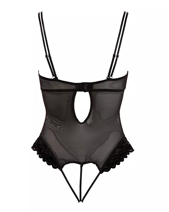 Removable crotch and cup bodysuit