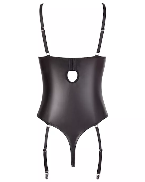 String bodysuit with shelf bra - B
