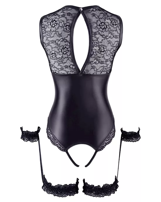 Cupless and crotchless Bodysuit