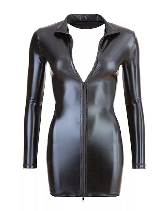 Full zip Mini dress