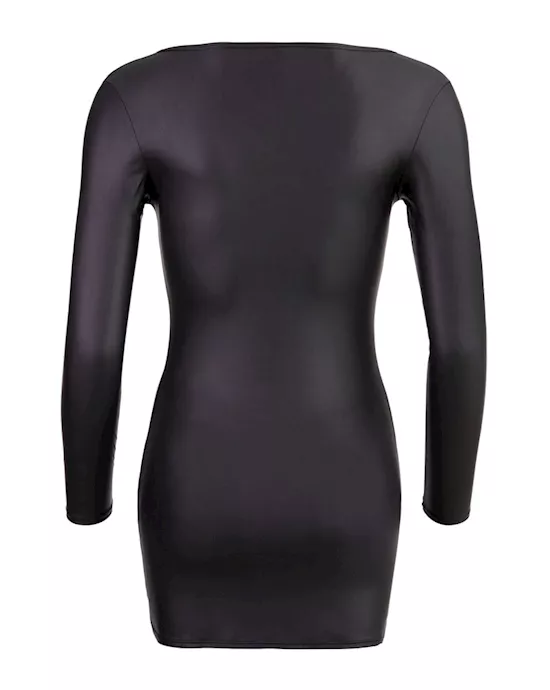 Low-cut Dress with Full Zip