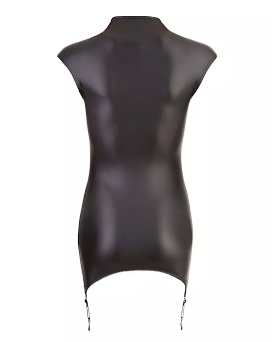 Dress with Suspender Straps and Zip