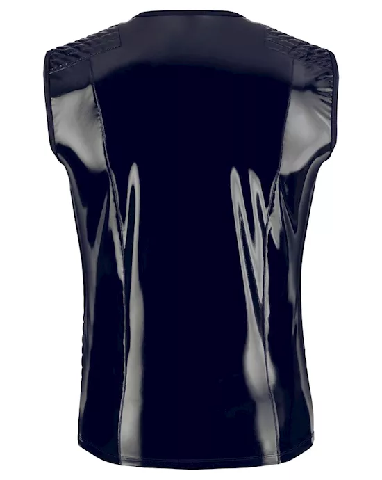 Vinyl Biker Shirt