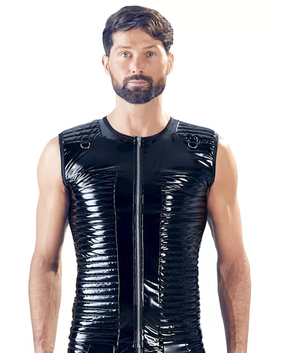 Vinyl Biker Shirt