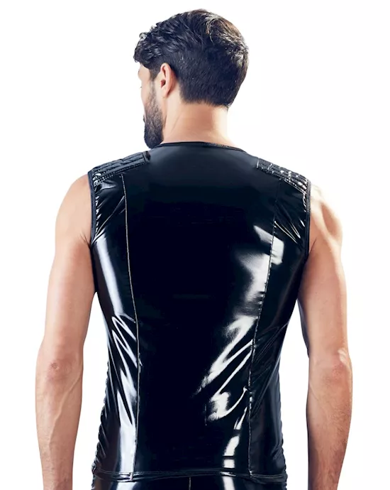 Vinyl Biker Shirt