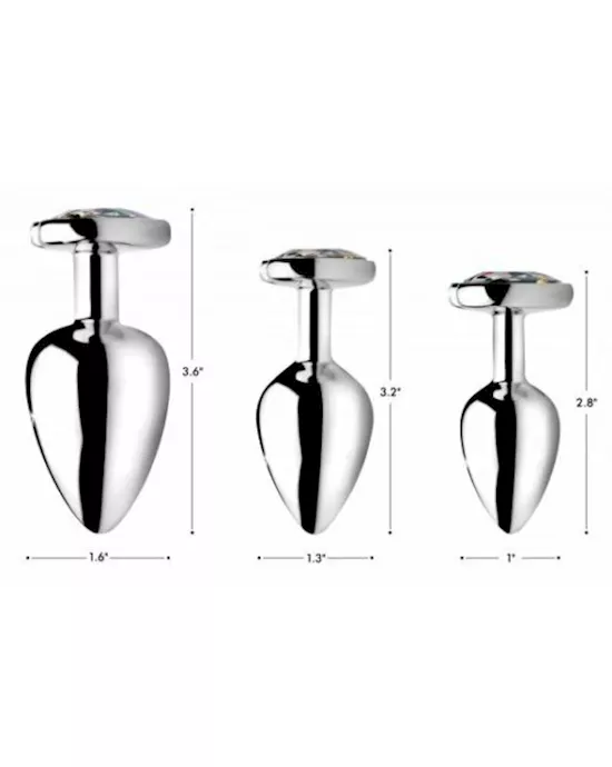 Prism Heart Anal Plug - 3.2 Inch