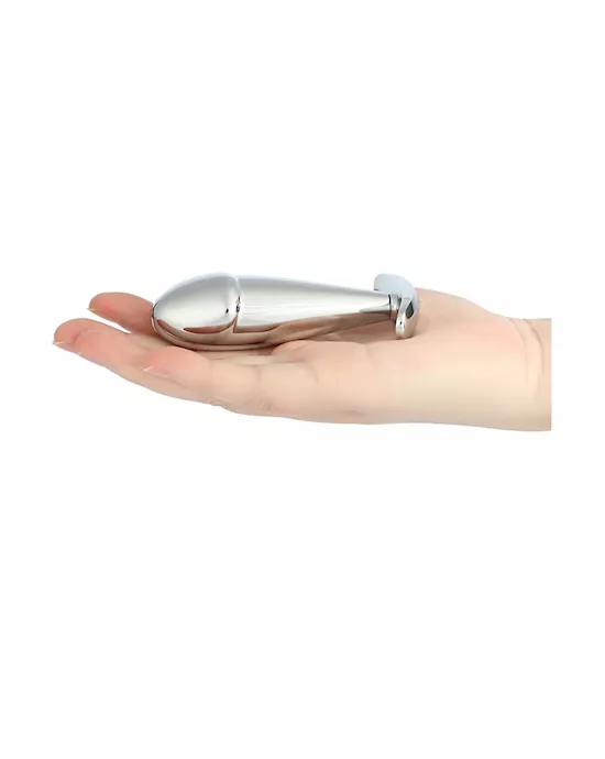 Kink Range Dolphine Metal Anal Plug - 3.7 Inch