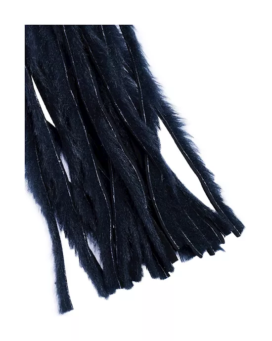 Bound X Faux Fur Flogger with Lambskin Handle
