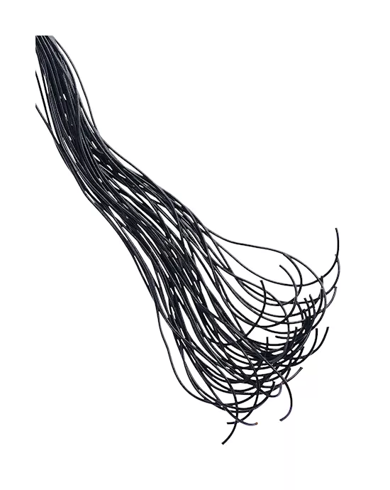 Bound X Leather Cord Flogger With Calfskin Handle