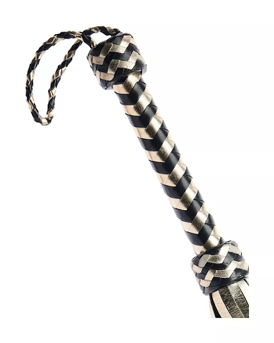 Bound X Glow In The Dark Metallic Leather Flogger