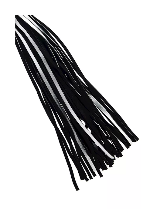 Bound X Silver Metallic Leather Flogger