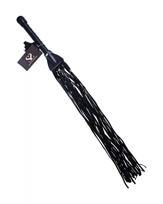 Bound X Suede Flogger with Stitching Detail