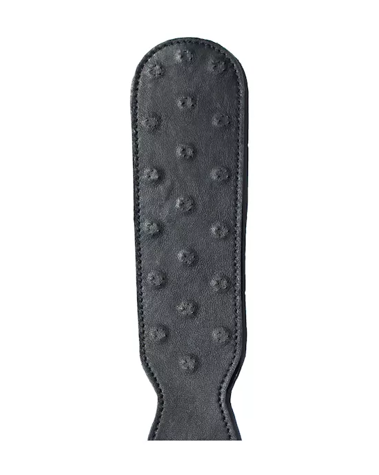 Bound X Braided Leather Slapper with Spikes