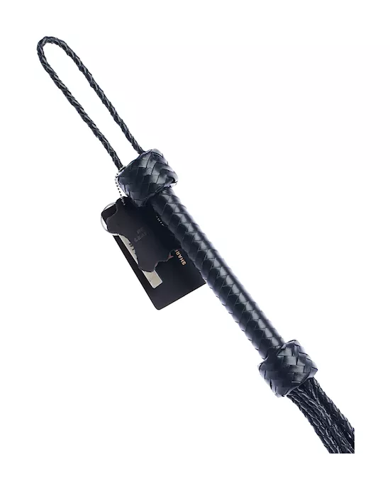 Bound X Braided Leather Double Knot Flogger