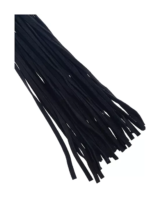 Bound X Suede Flogger With Cord Handle