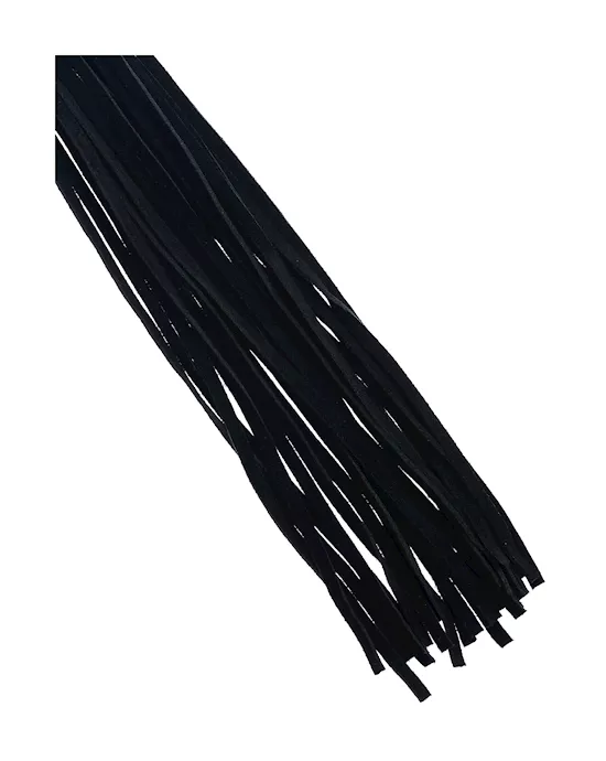 Bound X Suede Flogger with Metal Handle and Chain