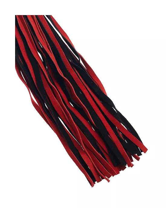 Bound X Suede Flogger With Wooden Handle