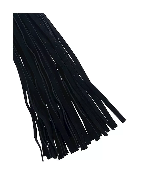 Bound X Suede Flogger with Tapered Handle
