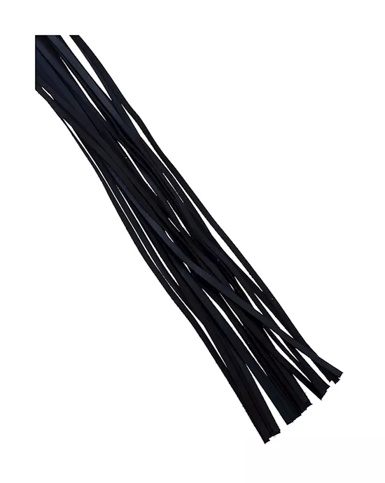 Bound X Nubuck Leather Flogger with Dark Wooden Handle
