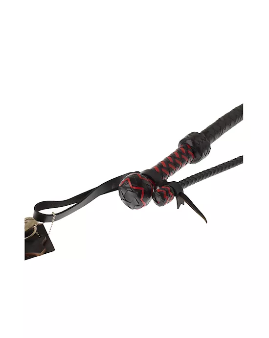 Bound X Leather Knot Tail Whip