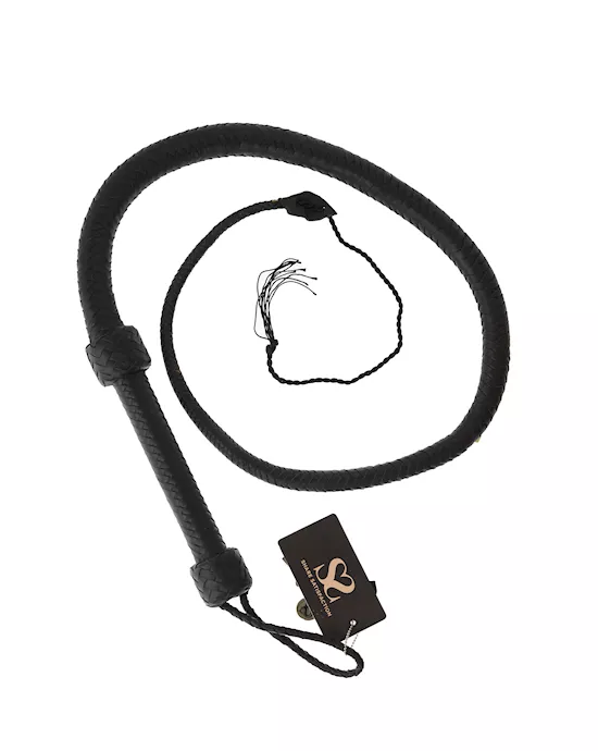 SaddleleatherSingletaillongwhip165cmheavyduty