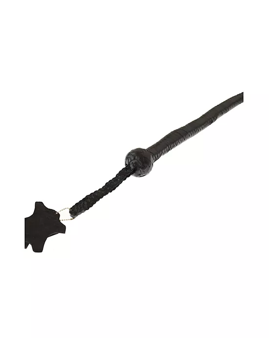 Bound X Leather Tassel Tip Bullwhip
