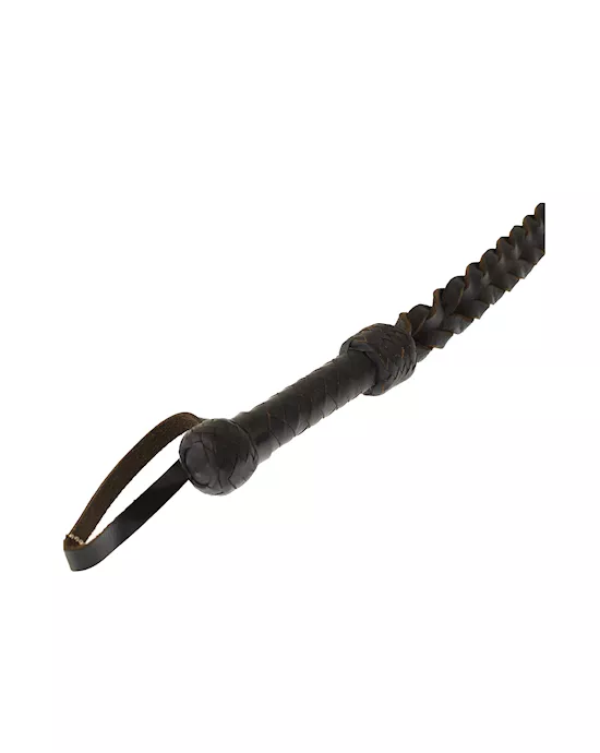 Bound X Heavy Duty Plaited Leather Whip