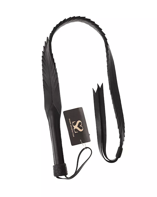 SaddleLeatherStylishCutWhipwith6PlainHandleFullLength50