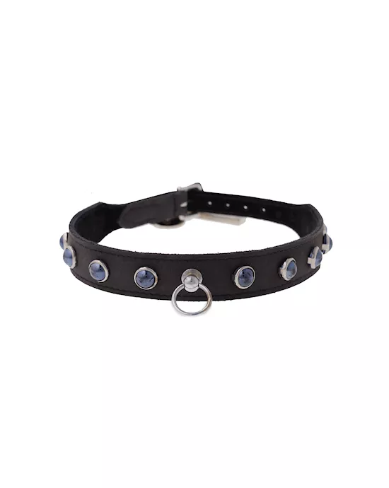 BoundXBlueCrystalStudCollar