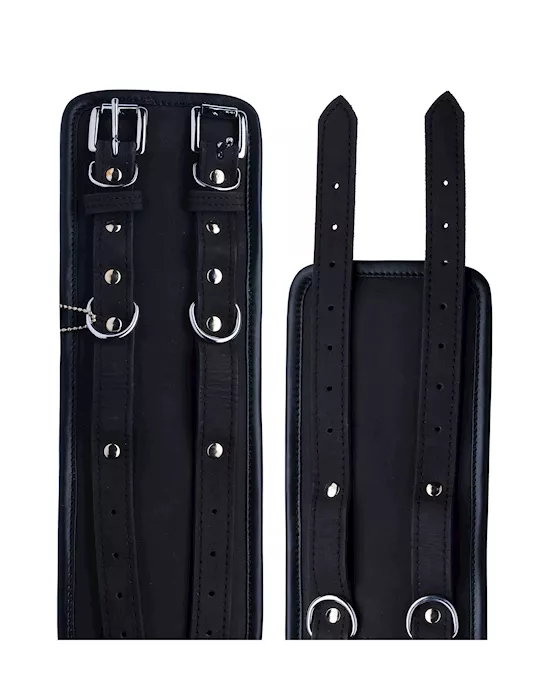 Bound X Double Wide Nubuck Leather Wrist Cuffs