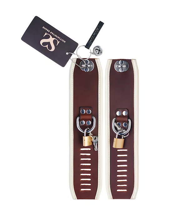 Bound X Asylum Leather Wrist Cuffs