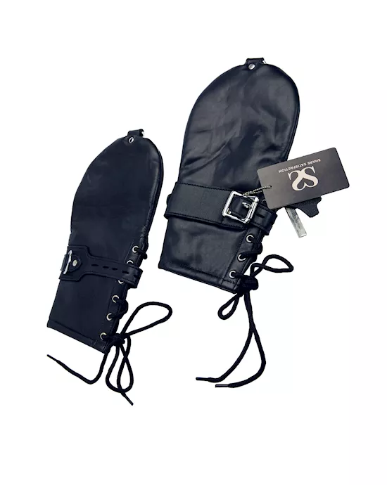 Bound X Calfskin Restraint Mittens