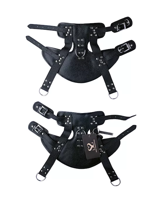 Bound X Leather Suspension Ankle Cuffs