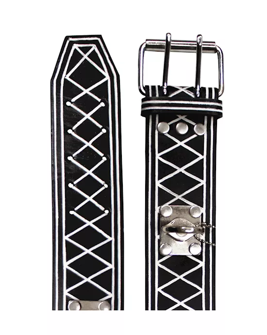 Bound X Painted Saddle Leather Cuffs