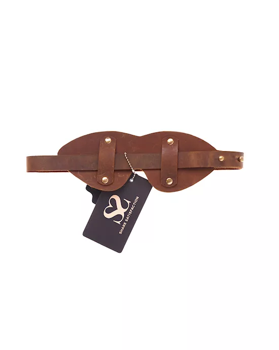 uniqueSaddleLeatherBlindfold