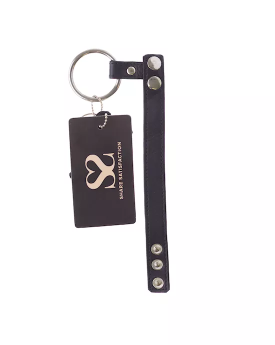 Bound X Leather Ball Strap And Cock Ring