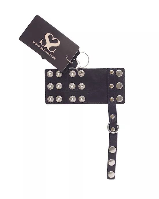 BoundXLeatherCockCuffandBallRing