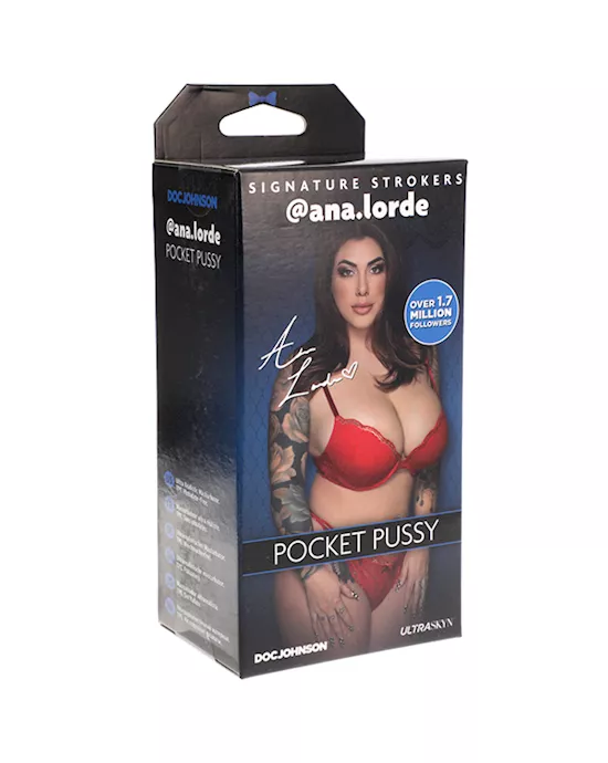 Doc Johnson Signature Strokers Ana.Lorde Ultraskyn Pocket Pussy