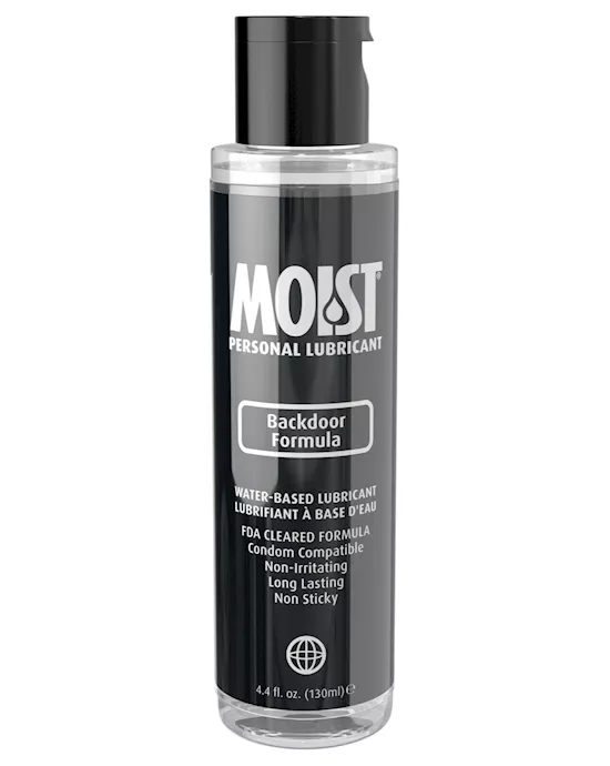 Moist Backdoor Formula Water-based Personal Lubricant - 4.4oz