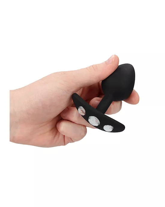 Diamond Butt Plug With Handle - 3.4 Inch
