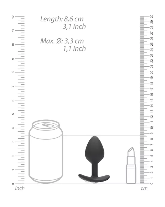 Diamond Butt Plug With Handle - 3.4 Inch